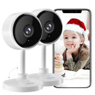 litokam Indoor Cameras for Home Security with Night Vision Pet Camera with Phone App WiFi Home Security Camara Baby Monitor Compatible with Alexa Motion Detection 2Way Audio 2 Pack 1080P