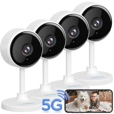 litokam Indoor Cameras for Home Security with Night Vision Pet Camera with Phone App WiFi Home Security Camara Baby Monitor Work with Alexa Motion Detection 2 Pack 4MP