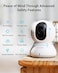 blurams Security Camera 2K Baby Monitor Dog Camera 360degree for Home Security White2Pack