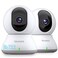 blurams Security Camera 2K Baby Monitor Dog Camera 360degree for Home Security White2Pack