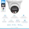 Amcrest 5MP AI Turret IP PoE Camera w 49ft Nightvision Security IP Camera Outdoor Builtin Microphone Human Vehicle Detection Active Deterrent 129 FOV 5MP20fps IP5MT1277EWAI