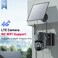 KKB 4G LTE Cellular Security Camera No WiFi Security Camera Outdoor Builtin SIM Card Unlimited Data Plan Solar Powered 2K Wireless Cam Color Night Vision PIR Motion Sensor 355 View 2 Way Talk