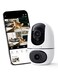 VIRTAVO XD1 Indoor Security WiFi Camera No Subscription Required DualLens 360 PTZ Baby Monitor Pet Cam Motion Tracking 2Way Audio Night VisionOptional CloudSD Storage Phone App Wired