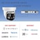 Real HD 8MP 4K Dual Lens Poe IP Security Camera 180 Degree Panoramic Wide Angle Full Color Night Vision H265 IP66 Metal Housing NDAA Compliant