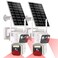 Luovisee Cameras for Home Security with Dual Lens24G5G WiFi Outdoor Camera Wireless Solar PoweredPIR AlarmColor Night Vision2Way AudioCloudSD StorageNo Month Fee2 Pack