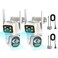 ESCANU Dual Lens Cameras for Home Security24G5G PTZ Outdoor Plugin CameraMotion TrackingNight Vision247 Continous RecordingWork With NVRDVR Surveillance SystemWeather ProofSDCloud Storage