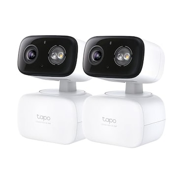 Tapo 2K IndoorOutdoor PanTilt Wired Security Camera Baby Monitoring Person Baby Cry Detection 360 Motion Tracking Night Vision NoSubscription Local Storage or Optional Cloud C216 2Pack