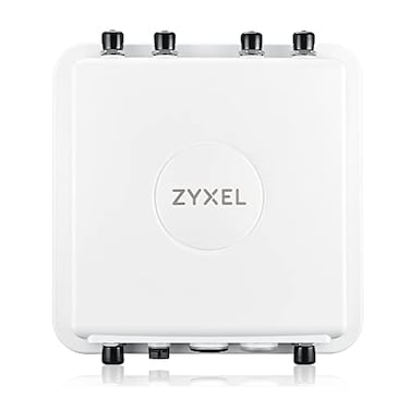 Zyxel WiFi 6 AX3000 Wireless Outdoor Long Distance Access Point External Antennas Not Included Mesh and Point to Point Bridge Cloud App or Direct MGMT POE 1 Year Nebula Pro WAX655E