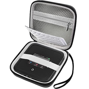 Boobowl Hard Travel Router Case for NETGEAR Nighthawk M7 M5 M6 Pro 5G Mobile Hotspot with WiFi 6 MR5200 MR5100 M1 Mobile Hotspot 4G LTE Router MR1100 Box Only Black