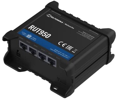 Teltonika RUT950J02400 model RUT950 LTE 4G Router for ATT and TMobile Automatic Switch to Available Backup Connection Wireless Access Point with Hotspot Functionality