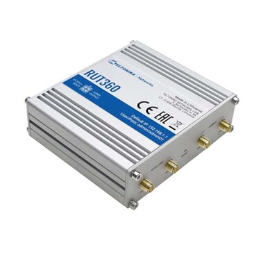 Teltonika RUT360100100 Model RUT360 LTE Industrial Cellular Router Only for use in USA 4G3G Frequencies Ethernet Interfaces WiFi and Cellular Module Compatible with IoT and M2M Applications