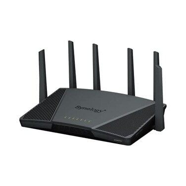 Synology RT6600ax TriBand 4x4 160MHz WiFi router 25Gbps Ethernet VLAN segmentation Multiple SSIDs parental controls Threat Prevention VPN US Version