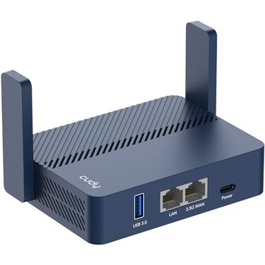 Cudy TR3000 PocketSized WiFi 6 Wireless 25Gb Travel Router WiFi Router OpenVPN Wireguard Connect to Public Hotel WiFi login Page RV