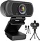 ToLuLu 1080P Webcam with Microphone HD Webcam Web Camera with Tripod Stand Widescreen USB Computer Camera Streaming Mic Web cam for Online CallingConferencingFacetimeYouTube Desktop Laptop PC