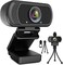 ToLuLu 1080P Webcam with Microphone HD Webcam Web Camera with Tripod Stand Widescreen USB Computer Camera Streaming Mic Web cam for Online CallingConferencingFacetimeYouTube Desktop Laptop PC