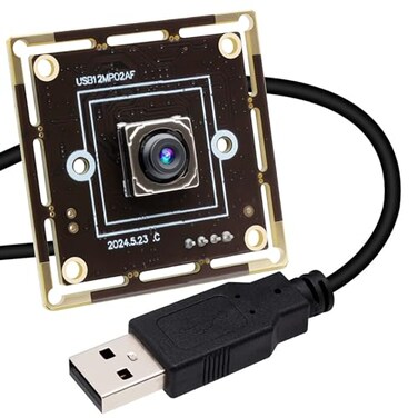 ELP 12mp Autofocus USB Camera Module 4K 30fps Webcam Board for Computer Mini UVC USB20 1080P 60fps PC Camera 300ms PDAF Fast Auto Focus Camera IMX362 USB Web Camera for Laptop
