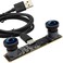 ELP 1200P 60fps Binocular Global Shutter USB Camera Module for Computer Wide Angle 120 4MP Dual Lens Synchronization PC Camera