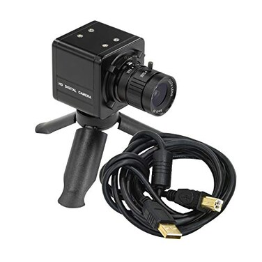 Arducam for Raspberry Pi HQ Camera 12MP IMX477 HQ Webcam with Audio 6mm CSMount Lens Metal Enclosure Tripod and USB Cable