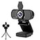 xinidc Full 1080P HD Webcam with Microphone USB Webcam for Laptop and Desktop External Web Camera Streaming PC Web Camera with Privacy Cover and Tripod Widescreen Web cam for Zoom Skype YouTube