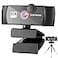 RERBO 1080p Webcam Full HD Camera with Microphone AutoFocus 120degree Wide Angle Web Camera with Tripod Stand and Privacy Cover for ZoomSkypeFaceTime Conferencing and Video Calling