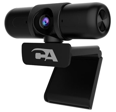 Cyber Acoustics CA Essential Super HD Webcam WC3000 USB Webcam 5MP Super HD Video up to 2592x1944 at 30fps Autofocus Light Correction Dual Omnidirectional Mics