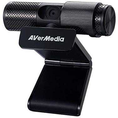 AVerMedia Live Streamer Cam 313 Full HD 1080P Webcam with Privacy Shutter Dual Microphone 360 Degree Swivel for Video Conference NDAA Compliant PW313