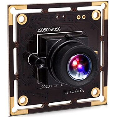 ELP 5mp Wide Angle USB Camera Module for Computer and Raspberry Pi Mini UVC USB20 PC Camera 100degree Low Distortion Webcam Board MI5100 Lightburn Camera Laser Engraver Camera for Laptop Jetson Nano