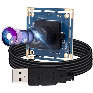 webcamerausb 8mp USB Camera Module for Computer Wide Angle PC Camera 75degree No Distortion Lens Webcam Board Mini UVC USB20 Lightburn Camera IMX179 USB with Camera 4K USB Security CCTV Camera for Ra