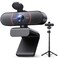 EMEET C960 4K Webcam with Tripod 4K UHD Sony Sensor 3 Adjustable Height Mini Tripod wPrivacy Cover PDAF Auto Focus Dual NoiseCancelling Mics Auto Light Correction Perfect for Online Meetings