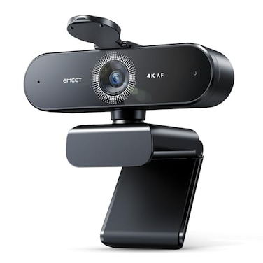 EMEET NOVA 4K Webcam for PC Ultra 4K HD PDAF Autofocus Dual Omnidirectional Mics 73 FOV Auto Light Correction USBA Privacy Cover Ideal for HighEnd Business MeetingsLive Streaming