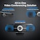 EMEET C980 PRO 3in1 4K Webcam with Microphone and Speaker 6098 Wide Angle Webcam w 4 Noise Cancel Mics 2 Speakers Fixed Focus Magnetic Privacy Cover Great for Group and Personal Video Calls