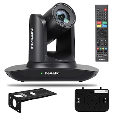 FoMaKo HDMI PTZ Camera AI AutoTracking Gen 3 20x Optical Zoom IP USB30 HDMIfor Church Services Worship EducationNDI UpgradeableFMK12UH Pro20xBClassic Black