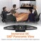 Innex C831 180 Panoramic 4K Wide Angle Webcam with Microphone AI Facial Tracking for Windows Mac Easy Setup Conference Room Camera with Flexible View Angle for Meeting Room Huddle Space