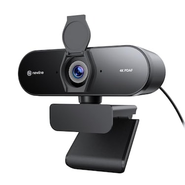 N newline 4K Webcam for PC with PDAF Autofocus Privacy Cover Dual Microphones 4K30FPS 1080P60FPS Auto Light Correction Plug Play USB Camera for Laptop Mac Desktop Streaming