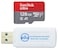 Everything But Stromboli SanDisk MicroSD Ultra 128GB Memory Card Works with Wyze Cam v3 Pro Wyze Cam Outdoor v2 Smart Camera SDSQUAB128GGN6MN Bundle with 1 Micro SDXC SD Card Reader