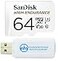 Everything But Stromboli SanDisk 64GB High Endurance Micro SD Memory Card Works with Wyze Cam v3 Pro Wyze Cam Outdoor v2 Smart Camera SDSQQNR064GGN6IA Bundle with 1 MicroSDHC SD Card Reader