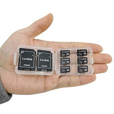 Lerdisk Factory Wholesale Micro SD Card 4GB Pack of 6 in Bulk Micro SDHC with SD Adapter Produced by Authorized Licencee4GB C6