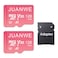 JUANWE 128GB Micro SD Card 2 Pack 128GB TF Card with Adapter microSDXC Memory Card for Camera Drone U3 A1 V30 4K UHD UHSI SD Card