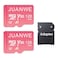 JUANWE 128GB Micro SD Card 2 Pack 128GB TF Card with Adapter microSDXC Memory Card for Camera Drone U3 A1 V30 4K UHD UHSI SD Card