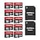 EASTBULL 4GB 10Pack of Micro SD Card 4GB SD Cards Pack Full HD Video 90MBs UHSI U1 Micro SDHC Class 10 for Surveillance Security Cam 10 Units and 2 Adapters