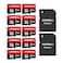 EASTBULL 4GB 10Pack of Micro SD Card 4GB SD Cards Pack Full HD Video 90MBs UHSI U1 Micro SDHC Class 10 for Surveillance Security Cam 10 Units and 2 Adapters