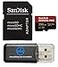 Everything But Stromboli SanDisk MicroSDXC Card 256GB Extreme Pro Compatible with Insta 360 X5 X4 and Ace Pro 2 Cameras with Up to 200 MBs Read Speed SDSQXCD256GGN6MA Bundle with 1 Card Reader