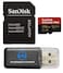 Everything But Stromboli SanDisk MicroSDXC Card 256GB Extreme Pro Compatible with Insta 360 X5 X4 and Ace Pro 2 Cameras with Up to 200 MBs Read Speed SDSQXCD256GGN6MA Bundle with 1 Card Reader