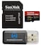 Everything But Stromboli SanDisk MicroSDXC Card 256GB Extreme Pro Compatible with Insta 360 X5 X4 and Ace Pro 2 Cameras with Up to 200 MBs Read Speed SDSQXCD256GGN6MA Bundle with 1 Card Reader