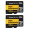 TEAMGROUP HIGH Endurance 128GB 2 Pack Micro SDXC UHSI U3 V30 100MBs Designed for Monitoring Stable Durable Long Lasting Flash Memory Card Security Camera 4KFull HD Video Recording THUSDX128GIV3067