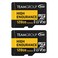 TEAMGROUP HIGH Endurance 128GB 2 Pack Micro SDXC UHSI U3 V30 100MBs Designed for Monitoring Stable Durable Long Lasting Flash Memory Card Security Camera 4KFull HD Video Recording THUSDX128GIV3067