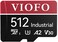 VIOFO 512GB Industrial Grade microSD Card U3 A2 V30 High Speed Memory Card with Adapter Support Ultra HD 4K Video Recording