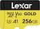 Lexar 256GB Professional Gold Micro SD Card UHSII C10 U3 V60 A1 Full HD 4K Up to 280180 MBs microSDXC Memory Card for Drones Action Cameras Portable Gaming Devices LMSGOLD256GBNNNG