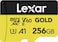 Lexar 256GB Professional Gold Micro SD Card UHSII C10 U3 V60 A1 Full HD 4K Up to 280180 MBs microSDXC Memory Card for Drones Action Cameras Portable Gaming Devices LMSGOLD256GBNNNG