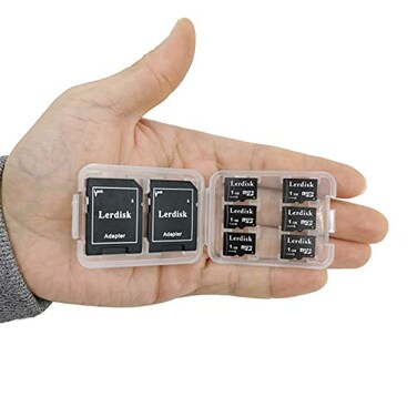 Lerdisk Factory Wholesale Micro SD Card 1GB Pack of 6 in Bulk MicroSD with SD Adapter Produced by Authorized Licencee 1GB